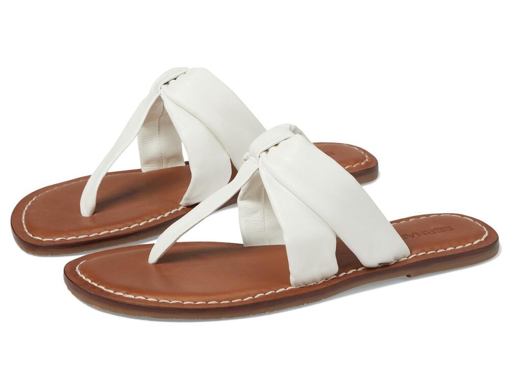 BERNARDO MARGARET - SANDALS FOR WOMEN - RUBBER OUTSOLE WHITE 7.5 M